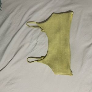 yellow cyn and Luca swim top